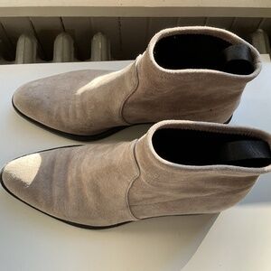 Alexander Wang Beige Suede Ankle Booties
